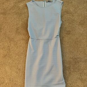 Rachel Comey Blue Gingham XS Mini Dress
